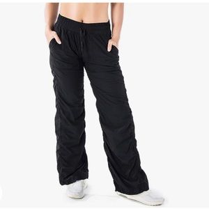 Black athleisure pants